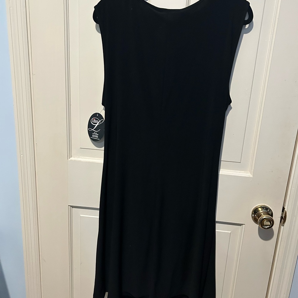 Chezelle Libra Hardware Crossover Black Dress XXL